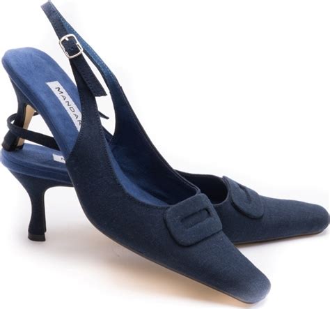 navy blue slingback heels